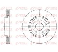 2x Brake disc Front Axle Vented 61668.10 REMSA for JEEP GRAND CHEROKEE IV