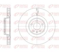 2x Brake disc Front Axle Vented 61671.10 REMSA for AUDI A6 Allroad C7
