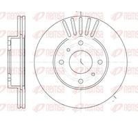 2x Brake disc Front Axle Vented 6179.10 REMSA for NISSAN PRIMERA 200SX