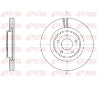 2x Brake disc Front Axle Vented 61790.10 REMSA