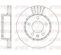 2x Brake disc Front Axle Vented 6202.10 REMSA for OPEL SENATOR B