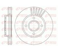 2x Brake disc Front Axle Vented 6211.10 REMSA for FORD GRANADA Mk III MONDEO
