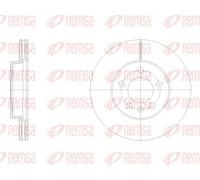 2x Brake disc Front Axle Vented 62119.10 REMSA for SEAT VW