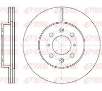2x Brake disc Front Axle Vented 6224.10 REMSA for ROVER HONDA MG