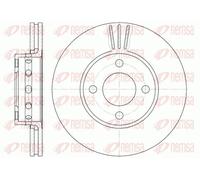 2x Brake disc Front Axle Vented 6267.10 REMSA for AUDI COUPE B3 80 B4 Saloon
