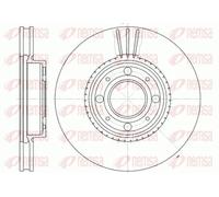 2x Brake disc Front Axle Vented 6303.10 REMSA for VOLVO BMW
