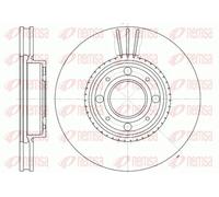 2x Brake disc Front Axle Vented 6303.10 REMSA for VOLVO BMW