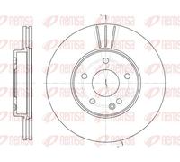 2x Brake disc Front Axle Vented 6313.10 REMSA for MERCEDES-BENZ C-CLASS
