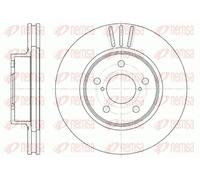 2x Brake disc Front Axle Vented 6397.10 REMSA for SUBARU LEGACY SVX LEGACY III