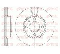 REMSA 2 X BRAKE DISC 643010 FOR NISSAN