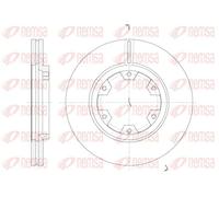 2x Brake disc Front Axle Vented 6466.10 REMSA for NISSAN FORD
