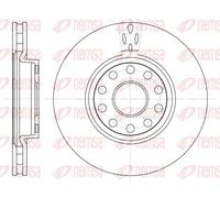 2x Brake disc Front Axle Vented 6479.10 REMSA for ALFA ROMEO 164 166