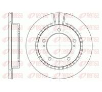 2x Brake disc Front Axle Vented 6492.10 REMSA for SUZUKI VITARA Cabrio
