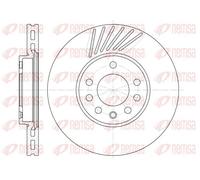 2x Brake disc Front Axle Vented 6494.10 REMSA for OPEL MITSUBISHI SAAB LOTUS