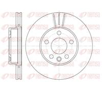 2x Brake disc Front Axle Vented 6496.10 REMSA for VW FORD SEAT