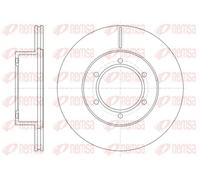 REMSA 2 X BRAKE DISC 649710 FOR TOYOTA VW