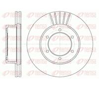 2x Brake disc Front Axle Vented 6501.10 REMSA for TOYOTA 4 RUNNER II 4 RUNNER I