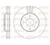 2x Brake disc Front Axle Vented 6530.10 REMSA for NISSAN SUNNY Mk III Hatchback