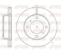 2x Brake disc Front Axle Vented 6539.10 REMSA for TOYOTA COROLLA COROLLA Compact