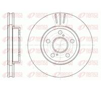 2x Brake disc Front Axle Vented 6540.10 REMSA for TOYOTA CARINA E VI Saloon