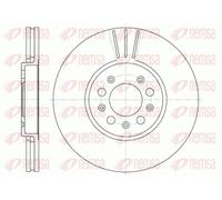 REMSA FRONT 2 X BRAKE DISC 654410 FOR AUDI SEAT SKODA VW