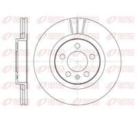 2x Brake disc Front Axle Vented 6546.10 REMSA for AUDI SKODA VW SEAT