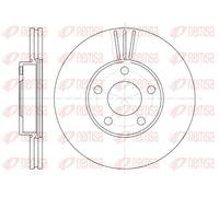 2x Brake disc Front Axle Vented 6549.10 REMSA for VW PASSAT B5 PASSAT B5 Estate