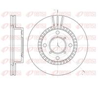2x Brake disc Front Axle Vented 6553.10 REMSA for SUZUKI BALENO Hatchback BALENO