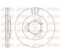 2x Brake disc Front Axle Vented 6560.10 REMSA for OPEL ISUZU
