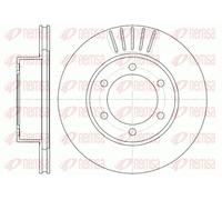 2x Brake disc Front Axle Vented 6562.10 REMSA for TOYOTA LAND CRUISER COLORADO