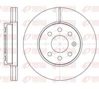 2x Brake disc Front Axle Vented 6573.10 REMSA for DAEWOO NUBIRA Saloon NUBIRA