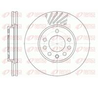 2x Brake disc Front Axle Vented 6584.10 REMSA for OPEL RENAULT