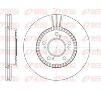 2x Brake disc Front Axle Vented 6586.10 REMSA for HONDA LEGEND Mk II SHUTTLE