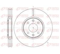 2x Brake disc Front Axle Vented 6587.10 REMSA for CITROËN XANTIA XANTIA Estate