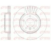 2x Brake disc Front Axle Vented 6589.10 REMSA for BMW 3 3 Coupe 3 Touring