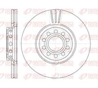 2x Brake disc Front Axle Vented 6596.10 REMSA for AUDI VW SKODA SEAT