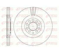 2x Brake disc Front Axle Vented 6597.10 REMSA for AUDI VW SKODA SEAT