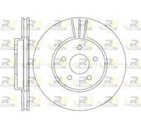 2x Brake disc Front Axle Vented 6607.10 ROADHOUSE for FORD JAGUAR