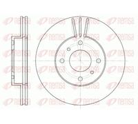 2x Brake disc Front Axle Vented 6610.10 REMSA for NISSAN 200SX PRIMERA