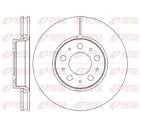 2x Brake disc Front Axle Vented 6619.10 REMSA for VOLVO S70 V70 S80 I S60 I