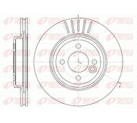 REMSA 2 X BRAKE DISC 662410 FOR MINI