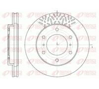 2x Brake disc Front Axle Vented 6639.10 REMSA for MITSUBISHI PAJERO/SHOGUN III