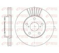 2x Brake disc Front Axle Vented 6640.10 REMSA for TOYOTA KIA