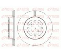 2x Brake disc Front Axle Vented 6642.10 REMSA for OPEL SUZUKI