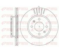 2x Brake disc Front Axle Vented 6666.10 REMSA for HYUNDAI GETZ