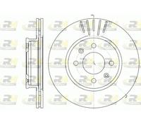 2x Brake disc Front Axle Vented 6666.10 ROADHOUSE for HYUNDAI GETZ