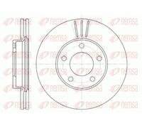 2x Brake disc Front Axle Vented 6671.10 REMSA for MAZDA 3 Saloon 3 5