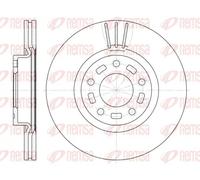 2x Brake disc Front Axle Vented 6672.10 REMSA for MAZDA 3 3 Saloon 5