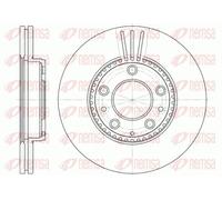 2x Brake disc Front Axle Vented 6673.10 REMSA for MAZDA 6 Hatchback 6 Saloon