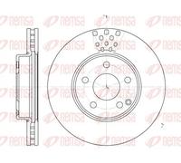2x Brake disc Front Axle Vented 6676.10 REMSA for MERCEDES-BENZ E-CLASS
